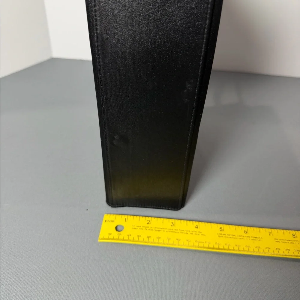 Vintage Giorgio Beverly Hills Black Satin Handbag - Picture 4 of 6